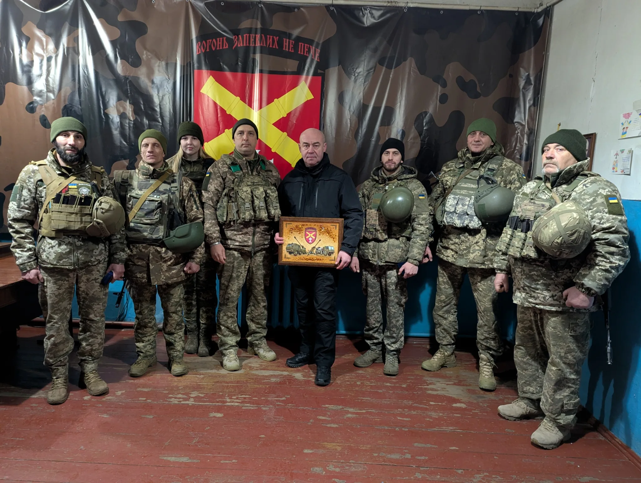 Сергій Надал на фронті передав обладнання для захисників