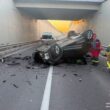 У Тернополі на Гаївському мості перекинувся легковик Audi: рух ділянкою ускладнено (ОФІЦІЙНО)