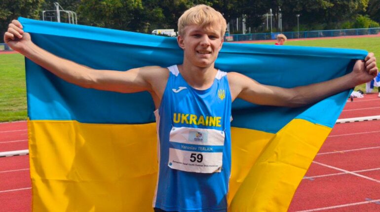 Легкоатлет із Козови Ярослав Терлюк виборов «срібло» на Європейських юнацьких іграх у Ганновері