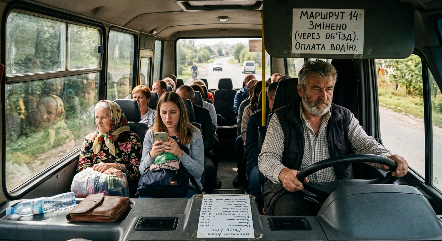 Зміна маршруту та людська гідність водія врятували від конфлікту