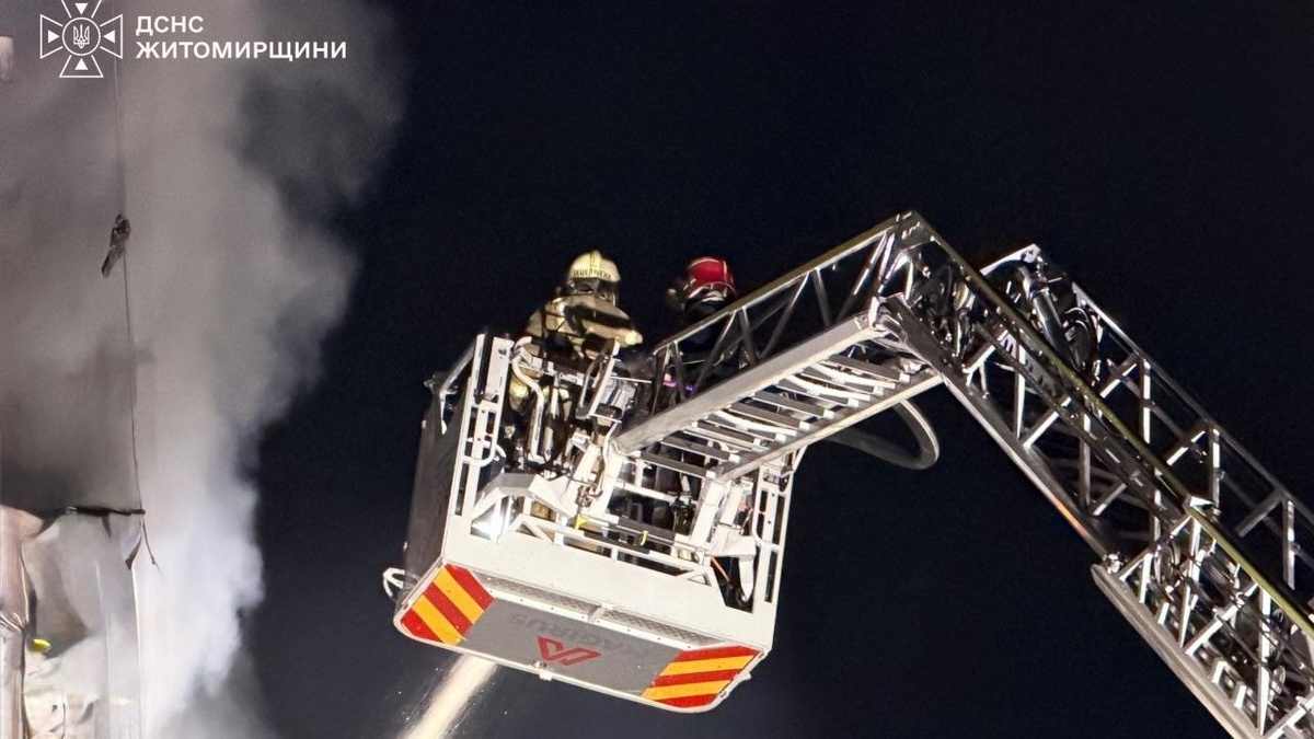 На Житомирщині ліквідували пожежу після атаки ворога