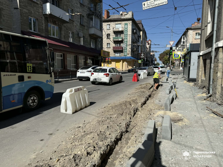 Ремонт тротуарів у Тернополі: де оновили пішохідні зони