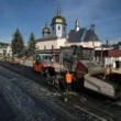 Модернізація міжнародної траси: У Теребовлі на М-19 укладають новий шар асфальтобетону